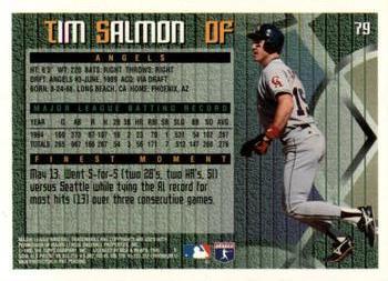 1995 Finest - Refractors #79 Tim Salmon Back