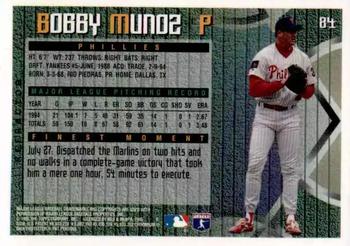 1995 Finest - Refractors #84 Bobby Munoz Back
