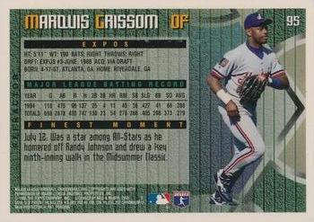 1995 Finest - Refractors #95 Marquis Grissom Back