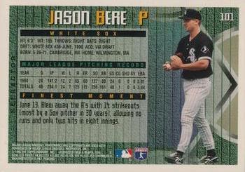 1995 Finest - Refractors #101 Jason Bere Back