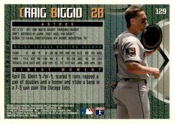 1995 Finest - Refractors #129 Craig Biggio Back