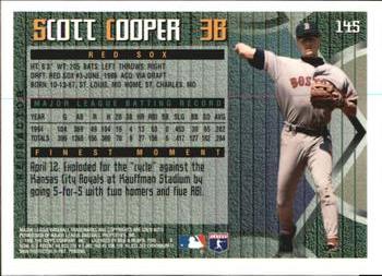 1995 Finest - Refractors #145 Scott Cooper Back