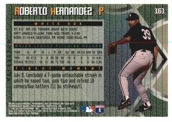 1995 Finest - Refractors #161 Roberto Hernandez Back