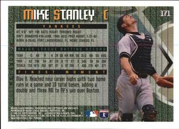 1995 Finest - Refractors #171 Mike Stanley Back