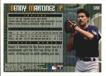 1995 Finest - Refractors #188 Dennis Martinez Back