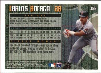 1995 Finest - Refractors #199 Carlos Baerga Back