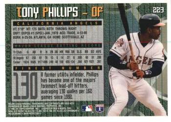 1995 Finest - Refractors #223 Tony Phillips Back