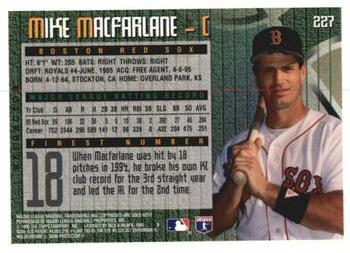 1995 Finest - Refractors #227 Mike Macfarlane Back