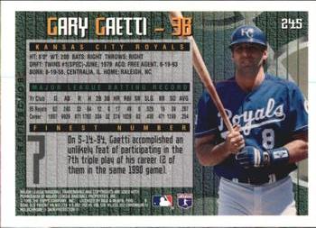 1995 Finest - Refractors #245 Gary Gaetti Back