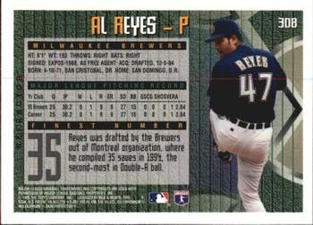 1995 Finest - Refractors #308 Al Reyes Back