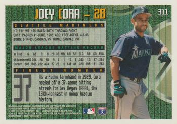 1995 Finest - Refractors #311 Joey Cora Back