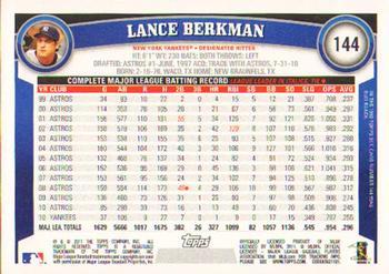2011 Topps - Diamond Anniversary #144 Lance Berkman Back