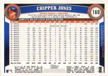 2011 Topps - Diamond Anniversary #169 Chipper Jones Back
