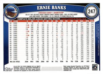 2011 Topps - Diamond Anniversary #247 Ernie Banks Back