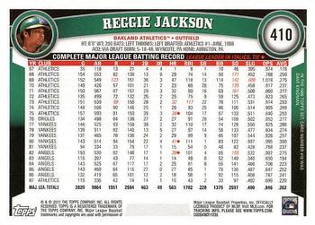 2011 Topps - Diamond Anniversary #410 Reggie Jackson Back