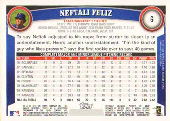 2011 Topps - Diamond Anniversary #6 Neftali Feliz Back