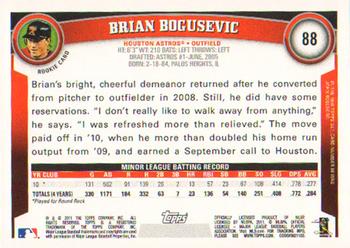 2011 Topps - Diamond Anniversary #88 Brian Bogusevic Back
