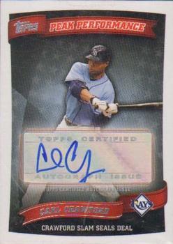 2010 Topps Update - Peak Performance Autographs #PPA-CCR Carl Crawford Front