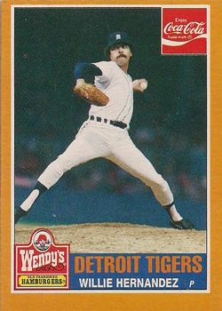 1985 Topps Wendy's/Coca-Cola Detroit Tigers #11 Willie Hernandez Front
