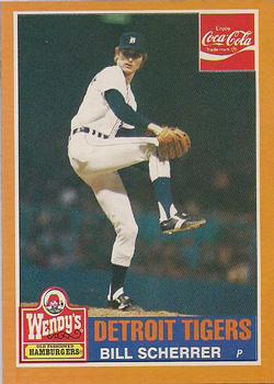 1985 Topps Wendy's/Coca-Cola Detroit Tigers #19 Bill Scherrer Front