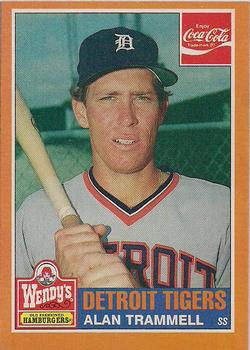 1985 Topps Wendy's/Coca-Cola Detroit Tigers #20 Alan Trammell Front