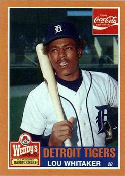 1985 Topps Wendy's/Coca-Cola Detroit Tigers #21 Lou Whitaker Front