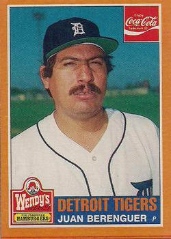 1985 Topps Wendy's/Coca-Cola Detroit Tigers #3 Juan Berenguer Front