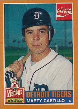 1985 Topps Wendy's/Coca-Cola Detroit Tigers #6 Marty Castillo Front