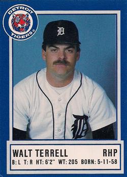 1988 Detroit Tigers Police #NNO Walt Terrell Front