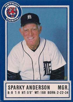 1988 Detroit Tigers Police #NNO Sparky Anderson Front