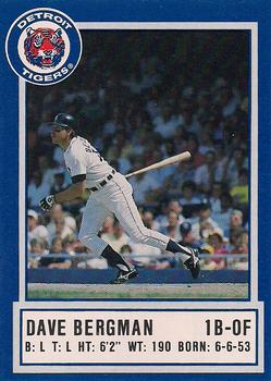 1988 Detroit Tigers Police #NNO Dave Bergman Front