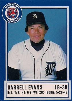 1988 Detroit Tigers Police #NNO Darrell Evans Front