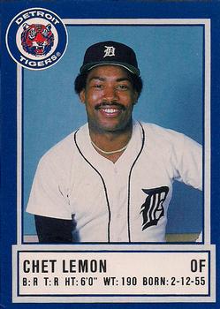 1988 Detroit Tigers Police #NNO Chet Lemon Front