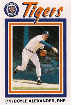 1988 Pepsi/Kroger Detroit Tigers #19 Doyle Alexander Front