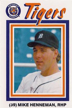 1988 Pepsi/Kroger Detroit Tigers #39 Mike Henneman Front