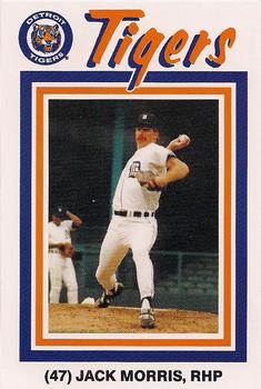 1988 Pepsi/Kroger Detroit Tigers #47 Jack Morris Front