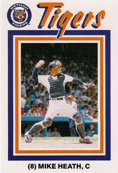 1988 Pepsi/Kroger Detroit Tigers #8 Mike Heath Front