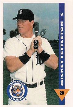 1991 Coca-Cola/Kroger Detroit Tigers #NNO Mickey Tettleton Front
