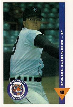 1991 Coca-Cola/Kroger Detroit Tigers #NNO Paul Gibson Front