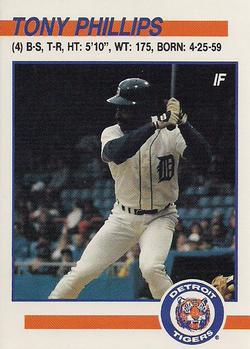 1991 Detroit Tigers Police #NNO Tony Phillips Front