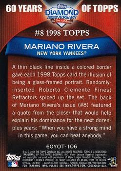 2011 Topps - 60 Years of Topps #60YOT-106 Mariano Rivera Back