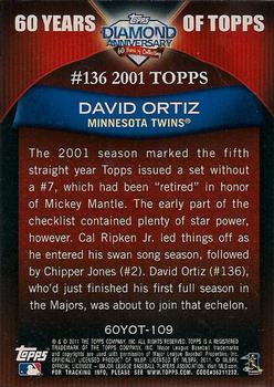 2011 Topps - 60 Years of Topps #60YOT-109 David Ortiz Back