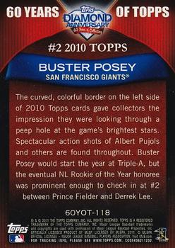 2011 Topps - 60 Years of Topps #60YOT-118 Buster Posey Back