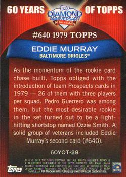 2011 Topps - 60 Years of Topps #60YOT-28 Eddie Murray Back