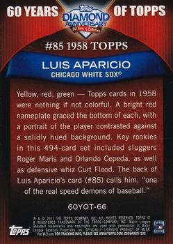 2011 Topps - 60 Years of Topps #60YOT-66 Luis Aparicio Back