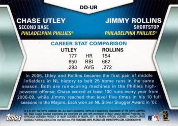 2011 Topps - Diamond Duos (Series 1) #DD-UR Chase Utley / Jimmy  Rollins Back