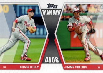 2011 Topps - Diamond Duos (Series 1) #DD-UR Chase Utley / Jimmy  Rollins Front