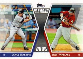 2011 Topps - Diamond Duos (Series 1) #DD-BW Lance Berkman / Brett Wallace Front
