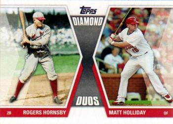 2011 Topps - Diamond Duos (Series 1) #DD-HHO Rogers Hornsby / Matt Holliday Front