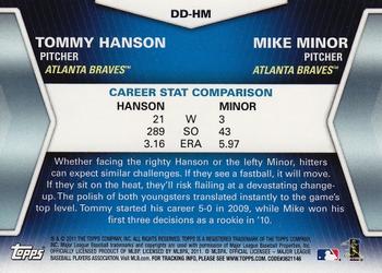 2011 Topps - Diamond Duos (Series 1) #DD-HM Tommy Hanson / Mike Minor Back